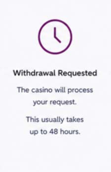 eCheck withdrawal requested